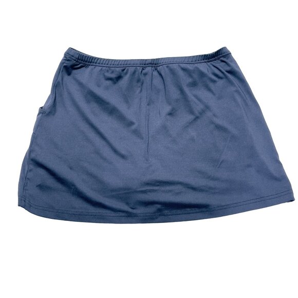 BOLLE Women's Blue Polyester Stretch Skort Skirt Over Shorts Tennis Size Small - Picture 3 of 9